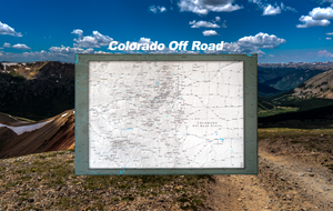 Colorado Off Road Trails - Push Pin Map