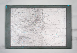 Colorado Off Road Trails - Push Pin Map - Pin Trail Maps