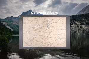 Colorado Rivers - Push Pin Map