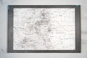 Colorado Hiking Trails - Push Pin Map - Pin Trail Maps