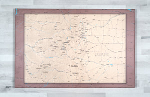 Colorado Fourteeners - Push Pin Map - Pin Trail Maps