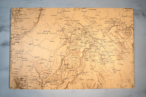Moab Off Road Trails - Push Pin Map