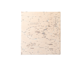 Colorado Fourteeners - Push Pin Map