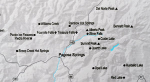 Colorado Hiking Trails - Push Pin Map - Pin Trail Maps