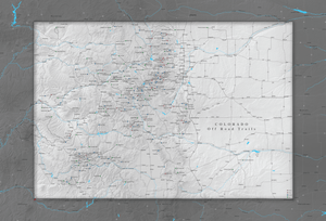 Colorado Off Road Trails - Push Pin Map - Pin Trail Maps