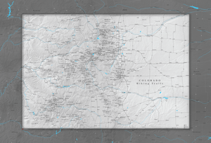 Colorado Hiking Trails - Push Pin Map - Pin Trail Maps