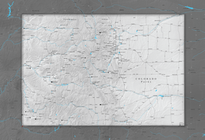 Colorado National and State Parks - Push Pin Map - Pin Trail Maps