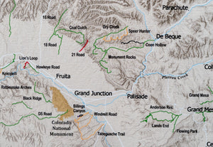 Colorado Off Road Trails - Push Pin Map