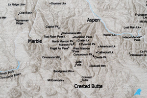 Colorado Hiking Trails - Push Pin Map