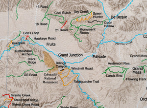 Colorado Off Road Trails - Push Pin Map
