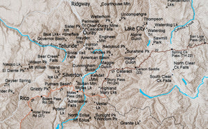 Colorado Hiking Trails - Push Pin Map