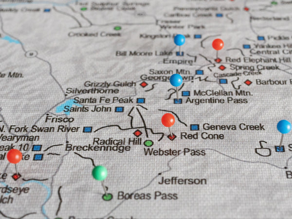 CO Off Road Push Pin Map