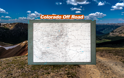 Colorado Off Road Trails - Push Pin Map