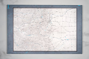 Colorado - Push Pin Map - Pin Trail Maps