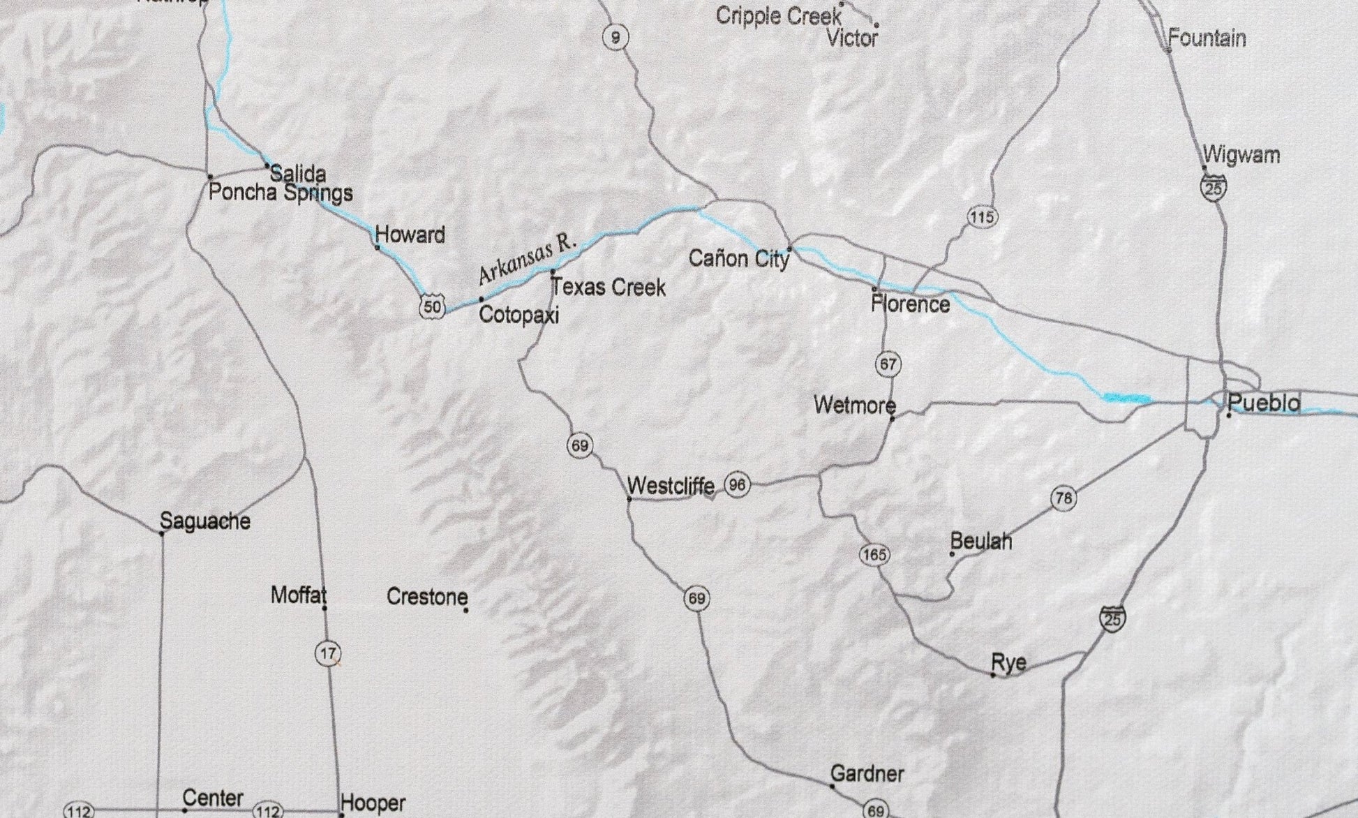 Colorado - Push Pin Map - Pin Trail Maps