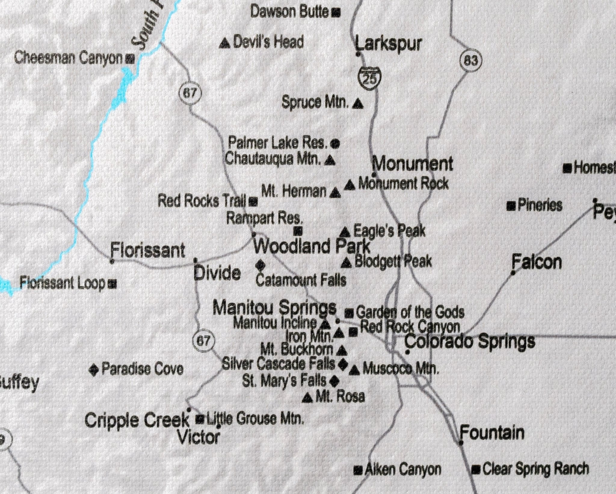 Colorado Activity Map Colorado Hiking Trails - Push Pin Map – Pin Trail Maps