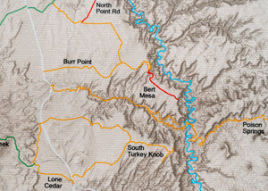 Moab Off Road Trails - Push Pin Map