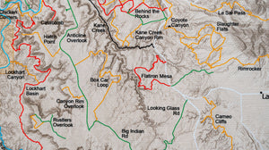 Moab Off Road Trails - Push Pin Map