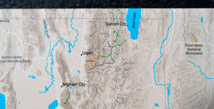 Utah Off Road Trails - Push Pin Map