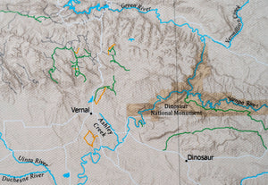 Utah Off Road Trails - Push Pin Map