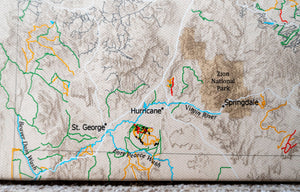 Utah Off Road Trails - Push Pin Map