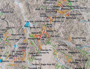 Colorado Off Road Trails - Push Pin Map