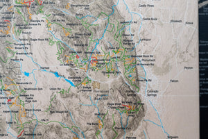 Colorado Off Road Trails - Push Pin Map