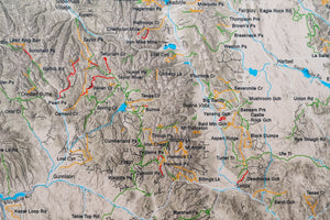 Colorado Off Road Trails - Push Pin Map