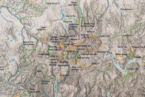 Colorado Off Road Trails - Push Pin Map