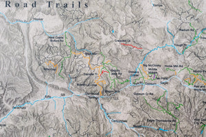 Colorado Off Road Trails - Push Pin Map