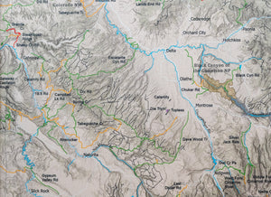 Colorado Off Road Trails - Push Pin Map