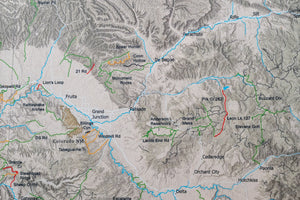 Colorado Off Road Trails - Push Pin Map
