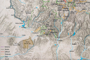 Colorado Off Road Trails - Push Pin Map