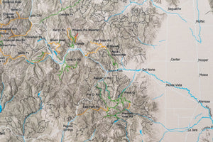 Colorado Off Road Trails - Push Pin Map