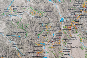 Colorado Off Road Trails - Push Pin Map
