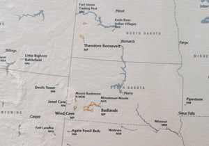 USA National Parks - Push Pin Map