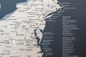 USA National Parks - Push Pin Map