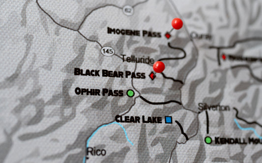 Colorado Off Road Trails - Push Pin Map