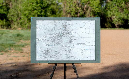Colorado Hiking Trails - Push Pin Map - Pin Trail Maps