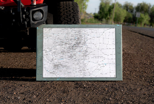 Colorado Off Road Trails - Push Pin Map - Pin Trail Maps