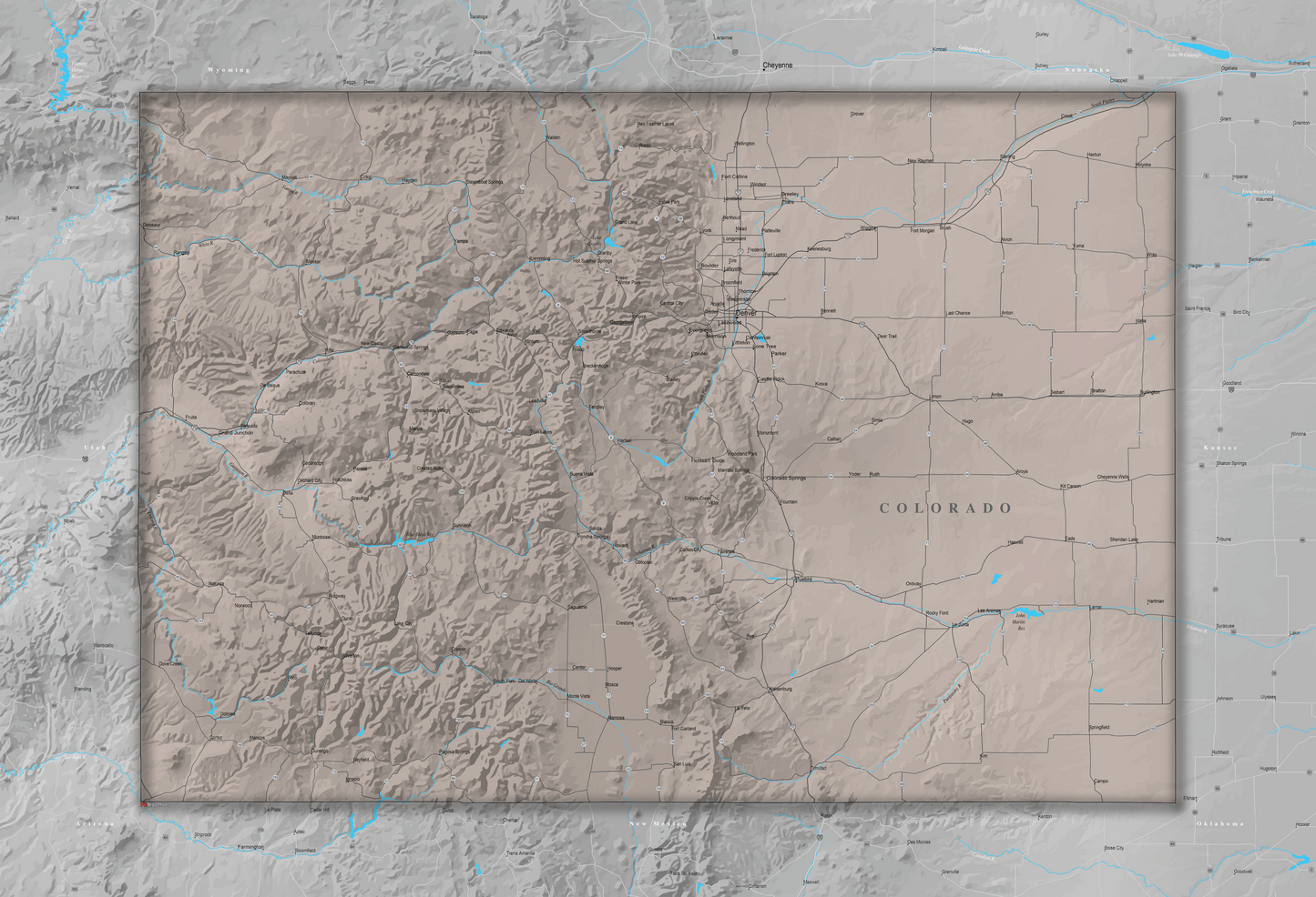 Colorado - Push Pin Map