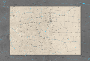 Colorado - Push Pin Map - Pin Trail Maps