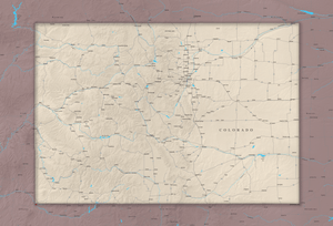 Colorado - Push Pin Map - Pin Trail Maps