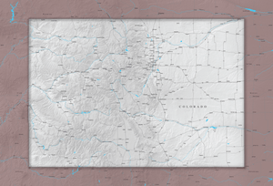 Colorado - Push Pin Map - Pin Trail Maps
