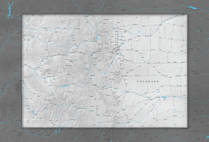Colorado - Push Pin Map - Pin Trail Maps