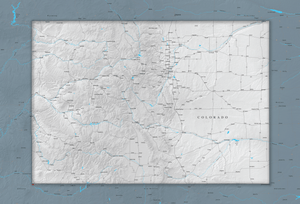 Colorado - Push Pin Map - Pin Trail Maps