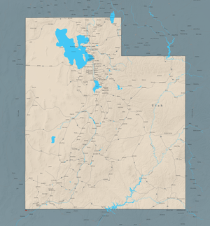 Utah - Push Pin Map - Pin Trail Maps