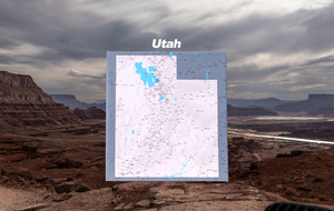 Utah - Push Pin Map