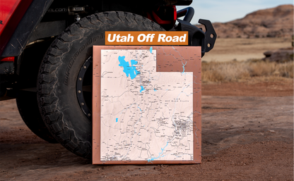Utah Off Road Trails - Push Pin Map