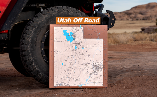 Utah Off Road Trails - Push Pin Map